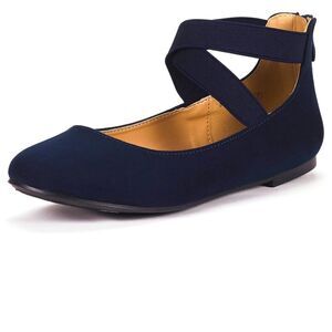 Dream Pairs Womens Flats Elastic
Ankle Strap Mary Jane Slip OnShoes
SoleStretchy